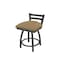 Holland Bar Stool Co 18" Low Back Swivel Vanity Stool, Pewter Finish, Canter Sand Seat 41118PW013 - alternate 1